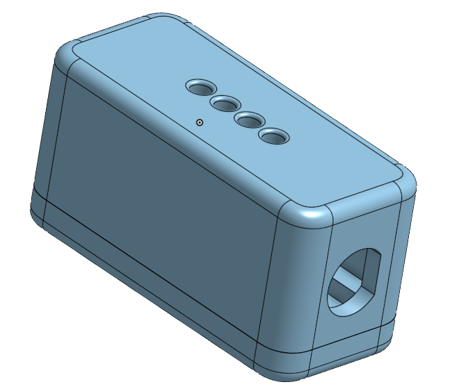 TinySWR case CAD drawing